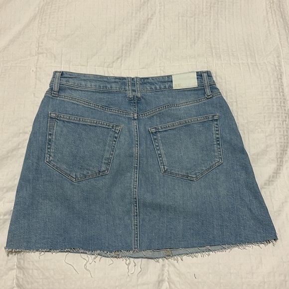 Paige Vintage Distressed Jean Mini Skirt - Picture 3 of 4
